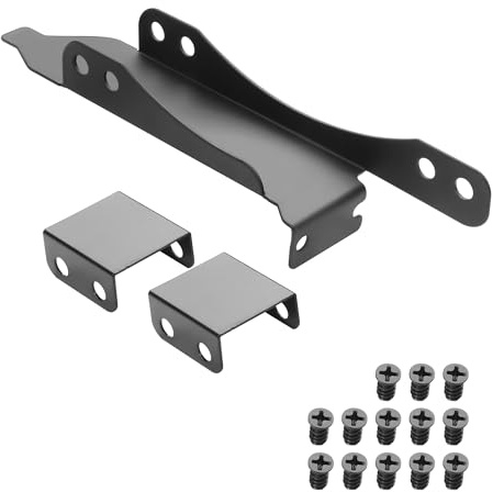 YAODHAOD Dual Mount Rack PCI Slot Bracket, 9 cm/12 cm fläkt dator radiator hållare grafikkortshållare (PCI-skivor för 2 fläktar)