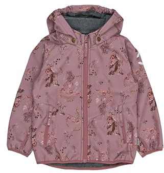 Mikk-line Wasserdichte Softshelljacke Kinder 140 Rose-Brown | Winddichte Atmungsaktive Softshelljacken für Mädchen & Jungen | Fleece Gefütterte Outdoorjacke mit Reflektoren