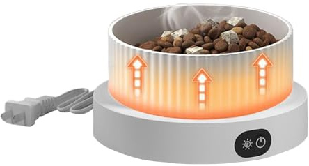 Bebedero con calefacción para perros | 3 etapas Calentado Bebedero para gatos, aislamiento térmico, para balcón, apartamento, invierno, casa, interior y exterior, viajes