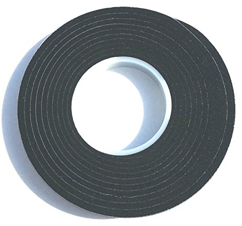 4,3m Komprimierband 20/8 Bandbreite 20mm, Acryl 300, expandiert von 8 auf 40mm, anthrazit, vorkomprimiertes selbstklebendes Dichtungsband Kompriband Fugendichtband Fensterdichtband Quellband