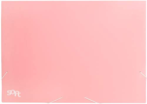 Carchivo - Carpeta archivador de dibujo con solapas, tamaño Din A3-XXL-, serie Soft, color rosa pastel