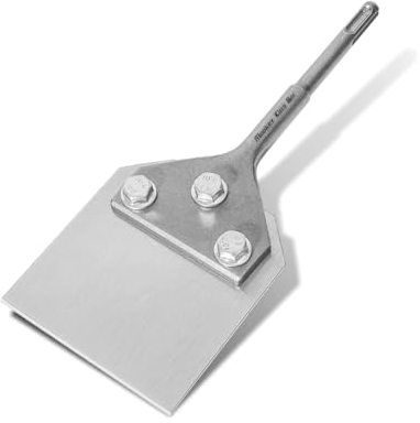 Monkey King Bar 250mmX100mm SDS-Plus Floor Scraper Tile & Thinset Scaling Chisel SDS-Plus Shank Fits SDS-Plus Rotary Hammers and Chipping Hammer Drills