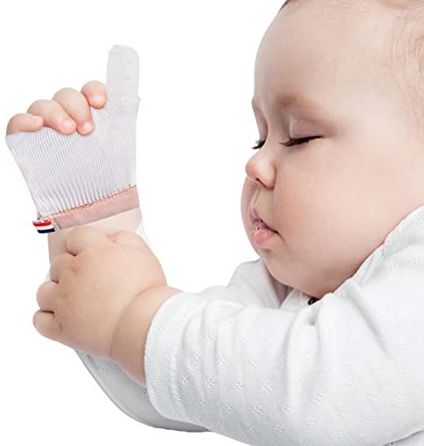 ERZU Beruhigender Zahnungshandschuh, Atmungsaktiver Beißhandschuh aus Silikon, Kinderhandschuh Beiß Spielzeug für Jungen und Mädchen Reverse Pull Buckle Silikon Beiß für natürliches Kind