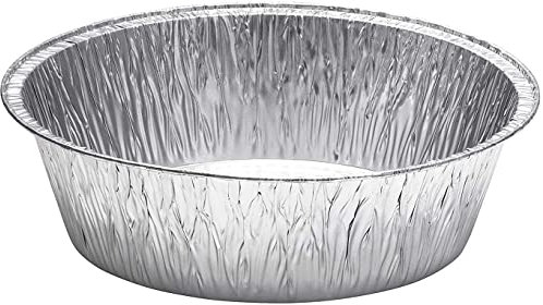 Nicole Fantini 8-Inch Extra Deep Durable Round Aluminum Disposable Cake Pan/Dutch Oven Liner Pans/Foil Pans for Baking, Freezing, and Storage (10 Count)