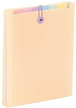 Viquel - Trieur 6 positions pour sac à dos - Organisateur de sac Rainbow Pastel - Trieur vertical A4 - Beige