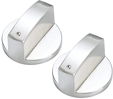 DOANTE 2 Piezas Manija perillas mando para Horno,Perillas de control universales 6mm Pomo,Mandos Cocina Gas Botones de Interruptor, Giratorio Perillas de Control,Piezas y Accesorios para Reemplazo