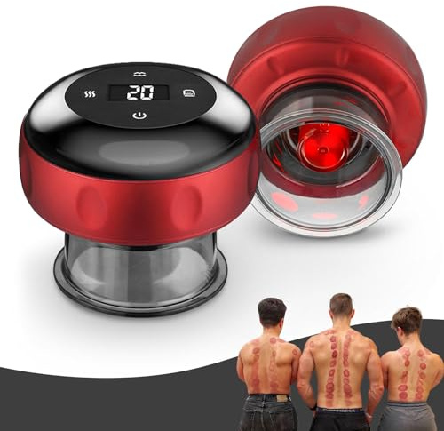 2 Stück elektrisches schröpfgläser-Set, 4 in 1 elektrisches schröpfen, intelligentes schröpfgerät lindert Muskelkater, verbessert die Blutzirkulation und beschleunigt die Erholung nach dem Training