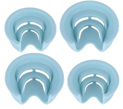 4 Stück Silikon Badewannen Ablauftrichter Set, Haar Verstopfungsschutz für Abfluss, Ablauftrichtern in 2 praktischen Größen 3,3 cm und 4,3 cm Durchmesser