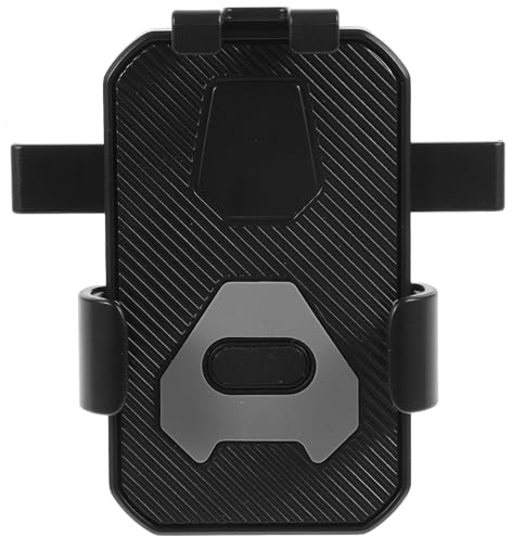 Garneck Supporto Per Telefono Da Manubrio Bici e Moto Antivibrazione, Staffa Regolabile Per Ciclisti e Motociclisti, Compatibile Mtb e Bici Elettriche, Struttura Robusta Nera Per Guida Sicura
