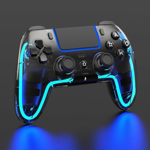 BETMI Mando inalámbrico compatible con PS5, con joystick de efecto Hall, doble vibración, macros, turbo, sensor de 6 ejes, luces RGB dinámicas y altavoz integrado
