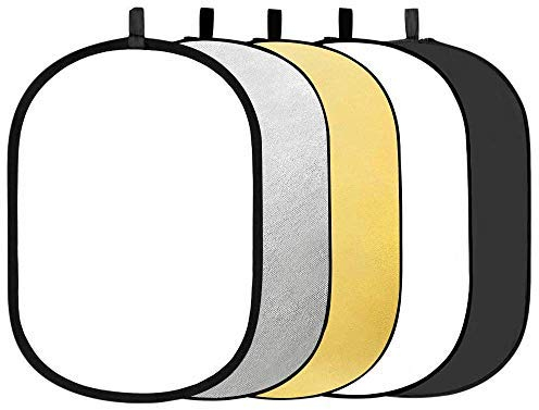Godox 5 en 1 Plegable Ovalada Reflector Difusor de Flash de Estudio de Discos para Varias Fotos RFT05-150 * 200cm (RFT05-150x200)