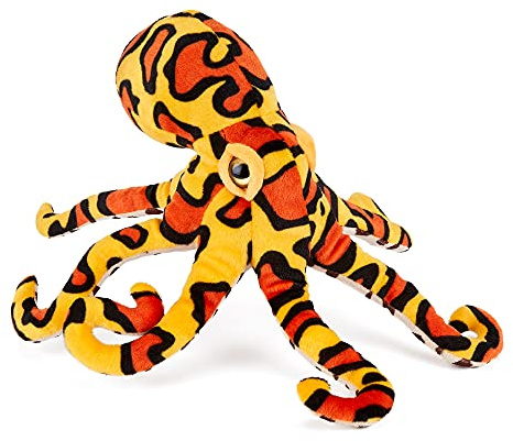 Zappi Co Plüsch Kinder Kuscheltier Weiches Kuschel Plüschtier - Teil der Safari-Tiere-Kollektion, Perfekt für Kinder(25cm)(Tintenfisch)