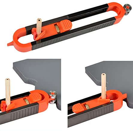 Precise Contour Gauge Profile Tool with Adjustable Lock,Precise Irregular Shape Duplicator Woodworking Measure Tools for Construction Carpenter