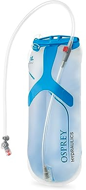Osprey Hydraulics 3L Backpack Water Reservoir with Bite Valve - BPA-Free, Leakproof Hydration Bladder with QuickConnect and Slide-Seal - Compatible with Most Hiking and Biking Packs, Clear