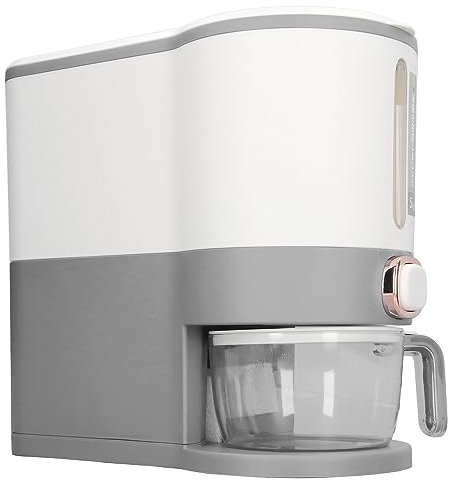 Distributeur de riz, récipient à grains avec couvercle scellé, design hermétique Récipients à riz pour le stockage d'aliments secs dans la cuisine l'organisation et le