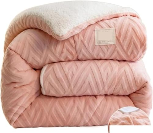 Winter-Steppdecke, Lamm-Kaschmir-Decke, Steppdecke, Bett, Weiche Warme Bettwäsche, Warmer Kaschmir-Steppkern, Kaschmir-Baumwolldecke, Dicke Studenten-Baumwoll-Steppdecke Für Herbst Und Winter