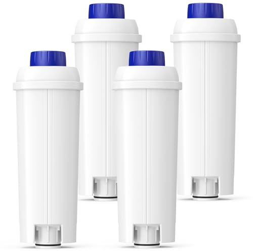 DLSC002 Water Filter Replacement For Delonghi Coffee Machine Filter, 4 Pack