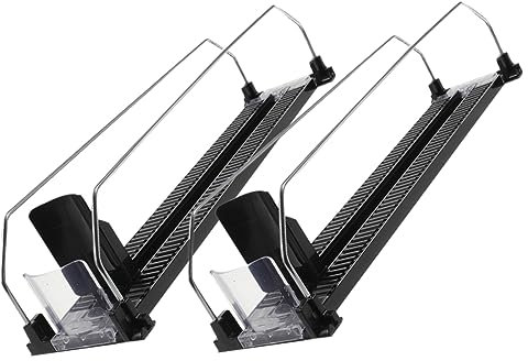 CIYODO 2pezzi Girante per Bevande in Plastica e Acciaio Distributore Automatico per Frigorifero Supporto per Lattine e Bottiglie Utilizzabile in Supermercati e Negozi