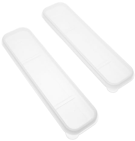 LAPYAPPE 2pcs Portaposate In Trasparente Con Copertura Organizer Per Posate Compatto Per Viaggi Con Scomparti Per Bacchette Cucchiaio E Forchette
