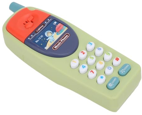 Naroote Téléphone Jouet pour Enfants, Téléphone Jouet pour Enfants Stimule la possibilité d'imiter simulé pour la Première éducation (Green)