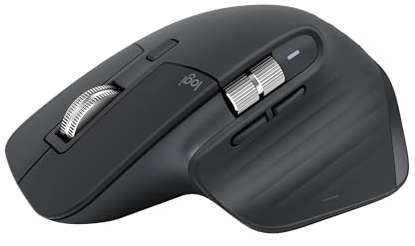 Logitech MX Master 3S 2025 – Bluetooth Kabellose Hochleistungs-Maus, ultraschnelles Scrollen, Ergo, 8K DPI, Abtastung auf Glas, Windows, Linux, Chrome - Grafit