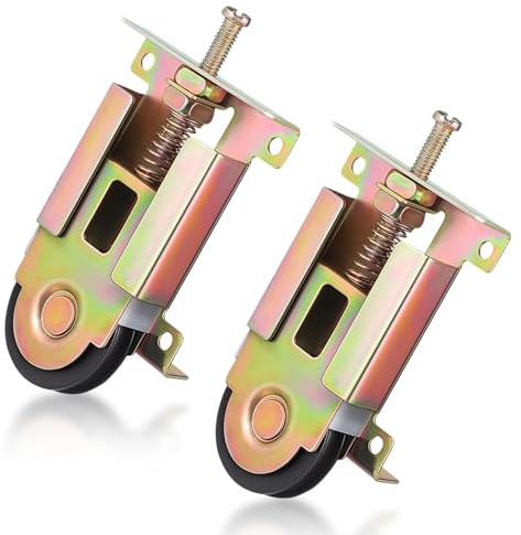 GVSS 2 Pièces Roulette Placard Coulissant en Métal, Roulette Porte Coulissante Compatibles avec Armoires,Placards,Portes Miroir et Fenêtres,Universel pour Meubles et Quincaillerie de Porte