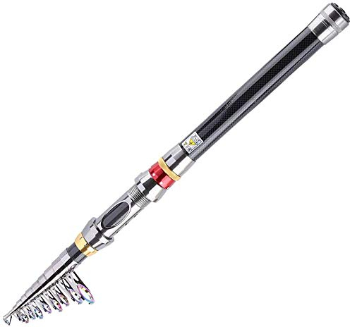 Teleskop Angelruten, Tragbare Teleskoprute aus Carbon Fiber, Carbon Fiber, 3.0M L?nge, f¨¹r Angler f¨¹r Salzwasser, S¨¹?Wasser und Tiefseefischen