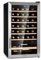 Klarstein Weinkühlschrank, Getränkekühlschrank Schmal, Kühlschrank mit Glastür, Getränkekühlschränke Freistehend, Weinkühlschrank Klein, Weinkühlschränke 1 Zone, LED-Beleuchtung, 4-18 °C, 36 Flaschen