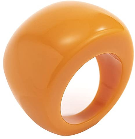 Ring aus Kunstharz für Damen, trendige, stapelbare Fingerspitzenringe, Harz