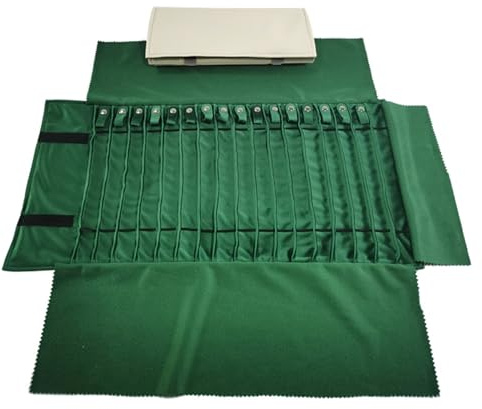 UdaLen Gioielli Rotolo, Velluto Rotolo Portagioie, Borsa reticolare in PVC trasparente antipolvere，Organizzatore da Viaggio per Gioielli， (GrayPU-greener, GrayPU-greener)