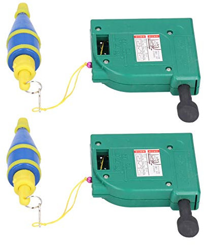 Plumb Bob, Leveler Tool Plumb Bob with String Green Line Drop Alloy Steel Vertical Measuring Tools 2Pcs 5 Meters Magnetic Wire Hammer for Construction House Decoration