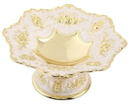 zaoalife Ciotola di frutta in stile europeo, Piatto di frutta vintage, Vassoio spuntini da tavola, Piatto di frutta secca vassoio di frutta floreale, Ciotola di frutta secca di caramelle, Ciotola