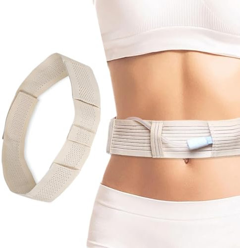 SGERUFZ 1 Pièce Ceinture de Dialyse Péritonéale, Ceinture de Dialyse Abdominale, Respirant, Réglable, Ceinture de Protection du Cathéter, Soutien du Cathéter, Dialyse Abdominale (M)