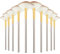 Gkhlg 10 Pieces Facial Brush Ultra Slim Soft Fan Applicator Brushes Professional Blending Wooden Handle Face Mask Brush for Makeup Artists Estheticians Salon Use Home Care