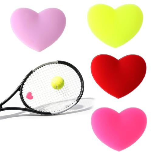 LEOUEANR Lot de 4 amortisseurs de vibrations en silicone pour tennis