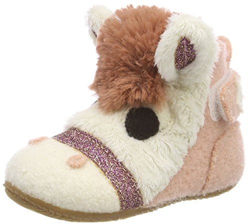 Living Kitzbühel Mädchen Babyklett. Pferd Hausschuhe, Pink (Rose Cloud 331)