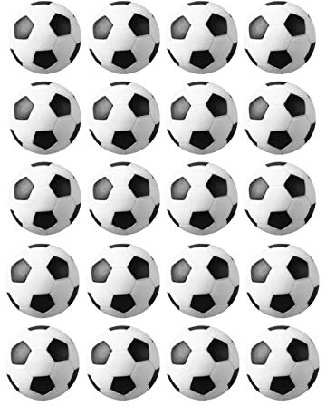 JZK 20x Kunststoff Tischbälle Tischfußball Zubehör 32mm für Kinder und Erwachsene geburtstagspartybevorzugungen, Partytaschenfüller