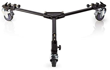 NEDIS Tripod Dolly Tripod Dolly for 20 kg Photo & Video Camera, Black Black 520.0 mm, TPDY100BK, schwarz