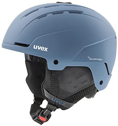 uvex Stance - robuster Skihelm für Damen und Herren - individuelle Größenanpassung - optimierte Belüftung - Stone Blue matt - 54-58 cm