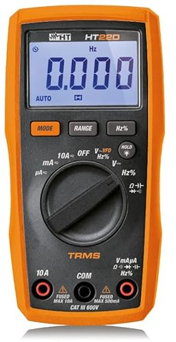 Multimetro Digitale Trms Per Misure Fino A 600V E Fino A 10A, Catiii 600Vtrms Con Vfd - HT ITALIA HR00022D