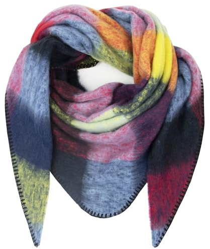 Gloop Écharpe XXL pour Femme en Maille Écharpe Triangle Foulard Châle Triangulaire Douillet Moelleux Ne Gratte Pas la Peau 200×140 CM