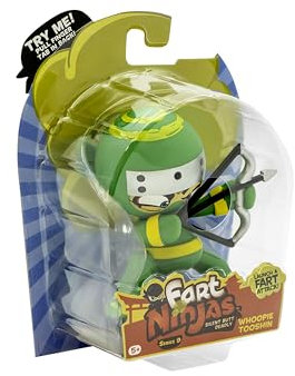 Fart Ninja | Figurines de Collection Whoopie Tooshin Series 9 | 10 bruits de Pets d’Un réalisme hilarant | 5 Ans et + Cadeaux et Jouets 8 à Collectionner, Vert