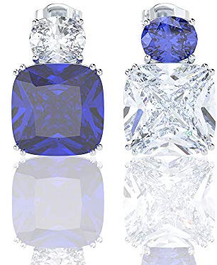 100% hergestellter moissanit-Saphir-edelstein, Diamant-Ohrringe, Ohrstecker, schmuck