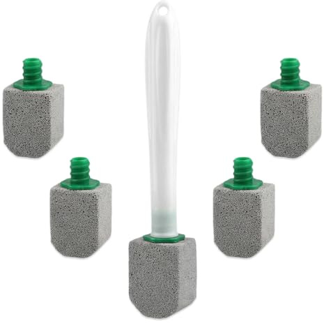 CATZUM 5 pezzi pietra pomice wc, con 1 manico, disincrostante wc per ceramica, ideale per la pulizia bagno, rimuove kalk und urinstein e pulisce efficacemente le macchie più ostinate