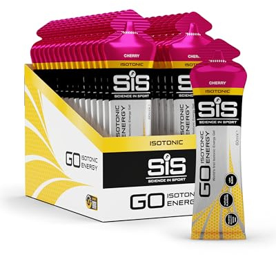 Science in Sport Go Isotonic Energy Gel, 60 ml, Cherry, Pack of 30