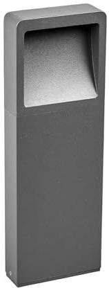 Lucande LED Borne Eclairage Exterieur Leya (Moderne) en Noir Aluminium (1 lampe,à), Lumineuse Luminaire Lampe Jardin Led