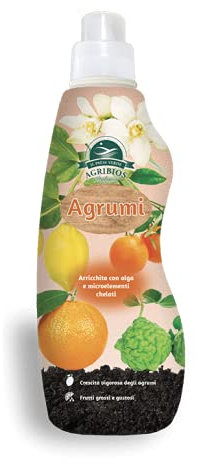 Il Paese Verde – Concime Liquido per Agrumi – Fertilizzante Organico Minerale per Limoni, Arance, Mandarini e altri Agrumi – Arricchito con Estratto di Alga – 1L