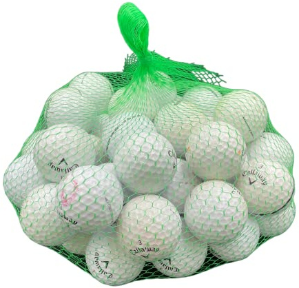 Golf Ball Planet 50 Pack Used Golf Balls for Callaway (White 3A / Good)