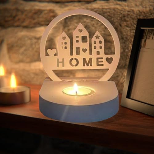 Silikonformen Gießformen und Haus Silikonform, Silikon Gießform Kerzenhalter, Giessformen Silikon, DIY Kombination Haus Silikonform Häuser Kerzenformen Seifenform Für Sojawachs Kerzen