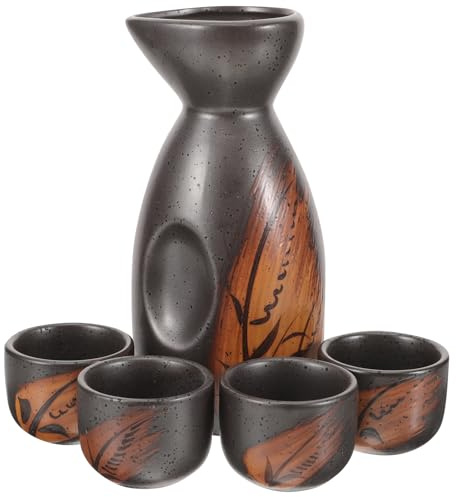 PRETYZOOM 1 Set Set Tazza Di Tè In Ceramica Tradizionale Tazza Di Sake Tradizionale Tazza Di Ceramica Sake Giapponese Tazza Di Ceramica Sake Giapponese Bollitore Per Sake Retro Bollitore
